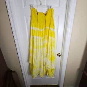 Ashley Stewart Charming Yellow and White Sundress Size 14